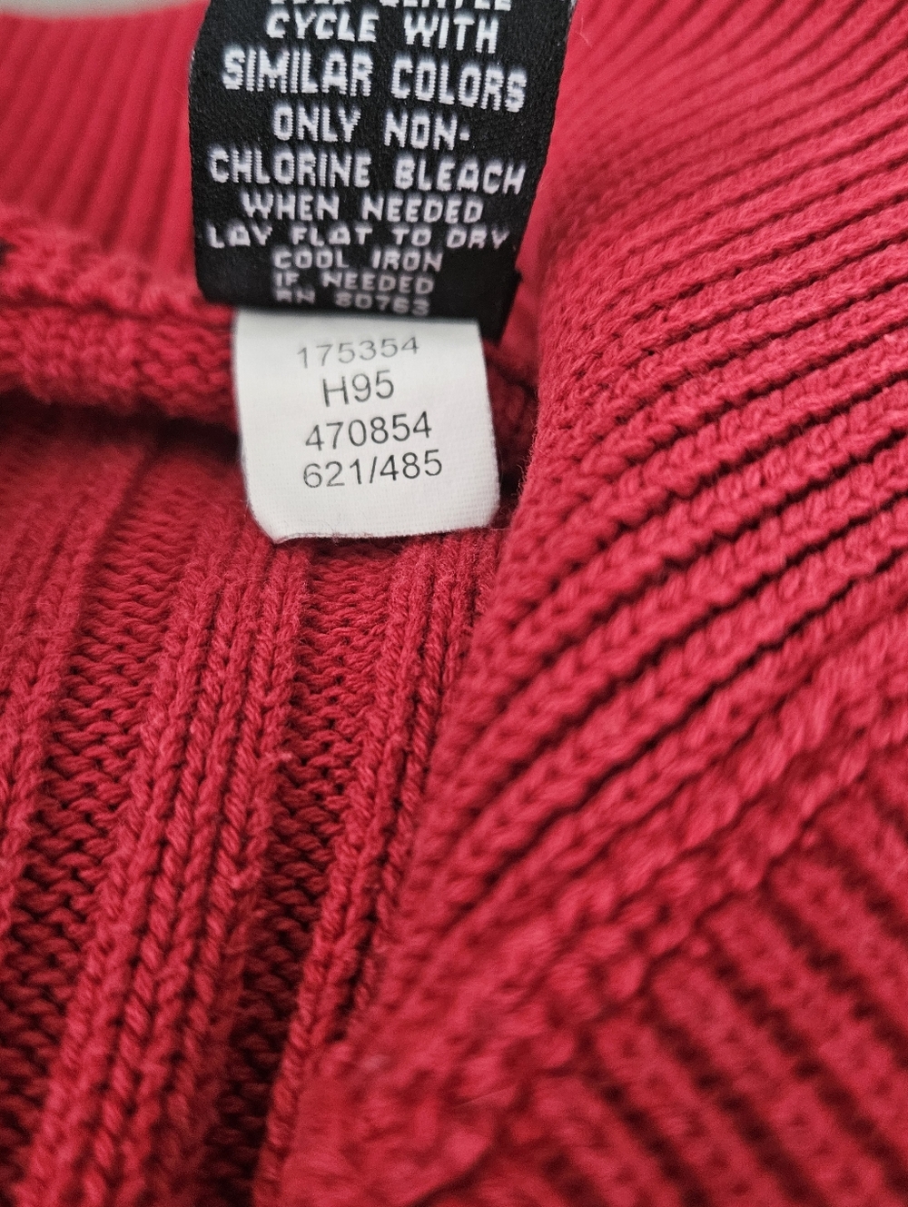 Moda International Red Ribbed Snap-Front Cardigan - Picture 4 of 7